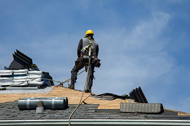Professional Gutter Installation technician working in Church Hill, MD